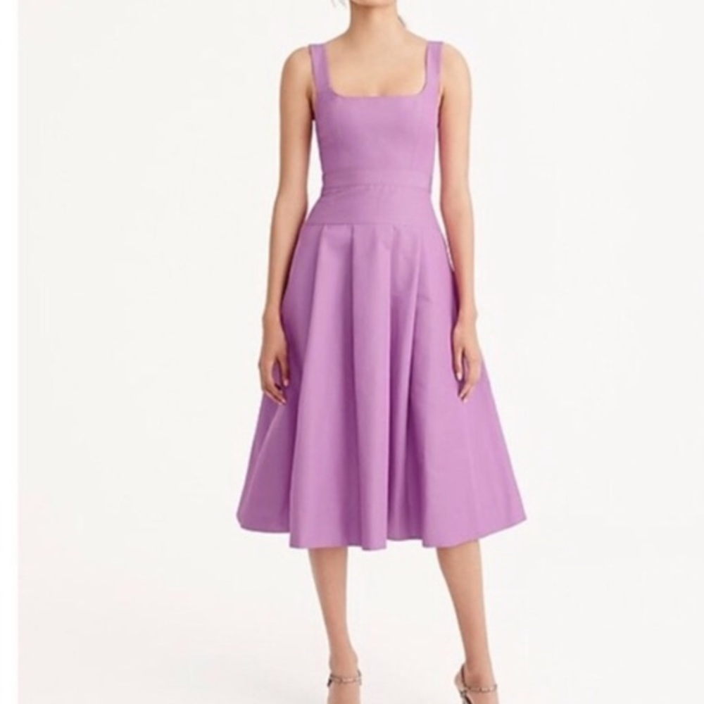 J Crew Pleated Purple Wisteria A-line Dress!